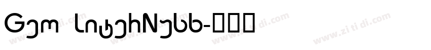 Geo LiterNusx字体转换